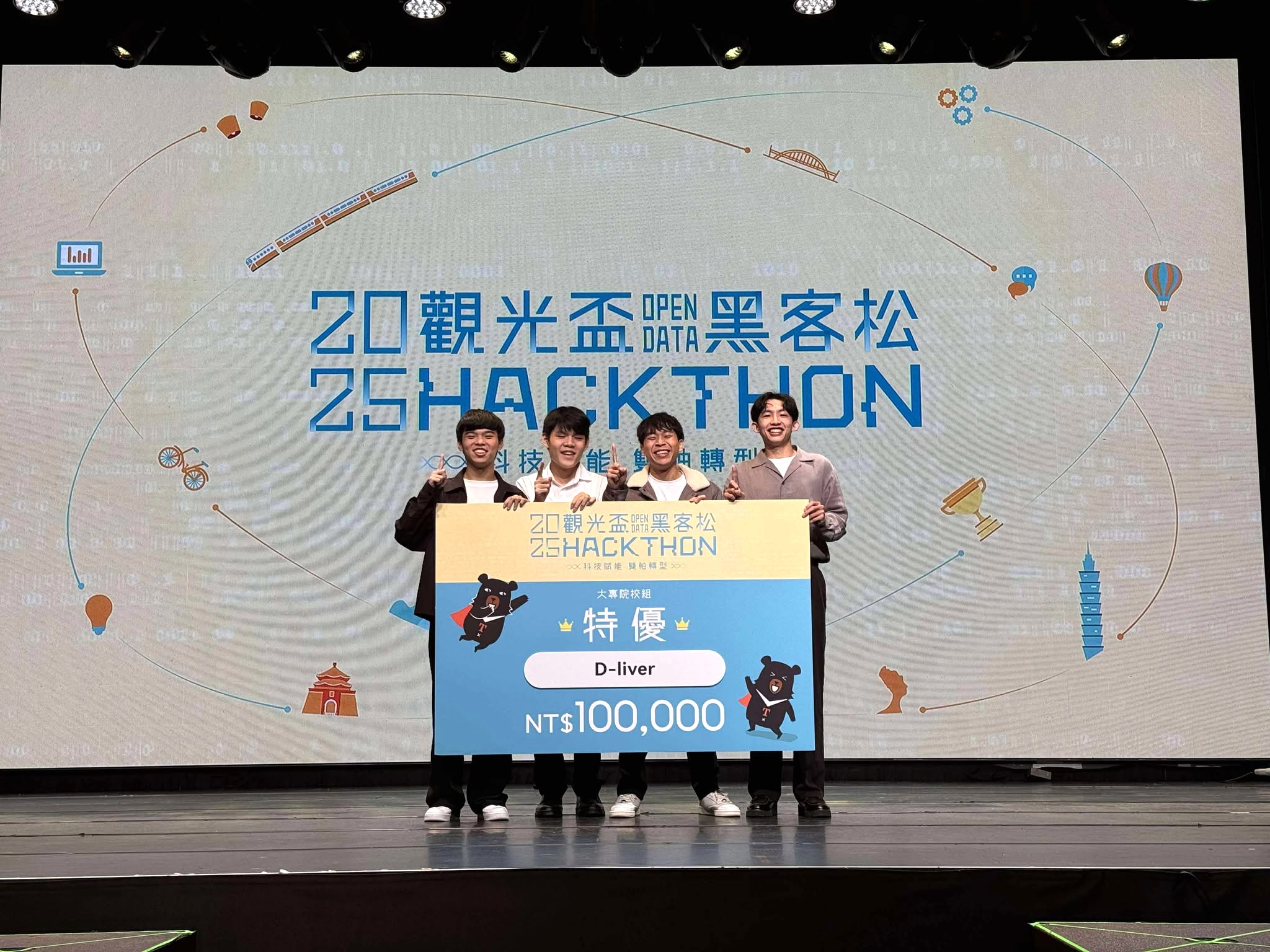 2025觀光盃Open Data黑客松 大專院校組特優